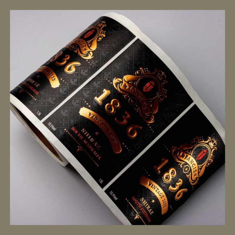 Gold Bopp Labels