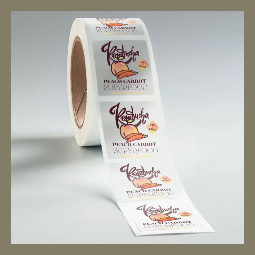 White BOPP Labels