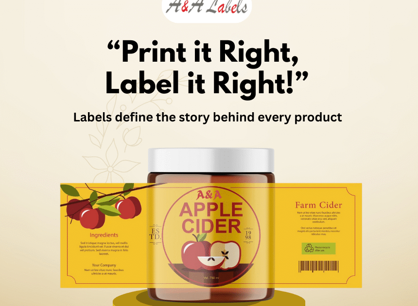 Custom Label Printing Service in Gurugram - A&A Labels