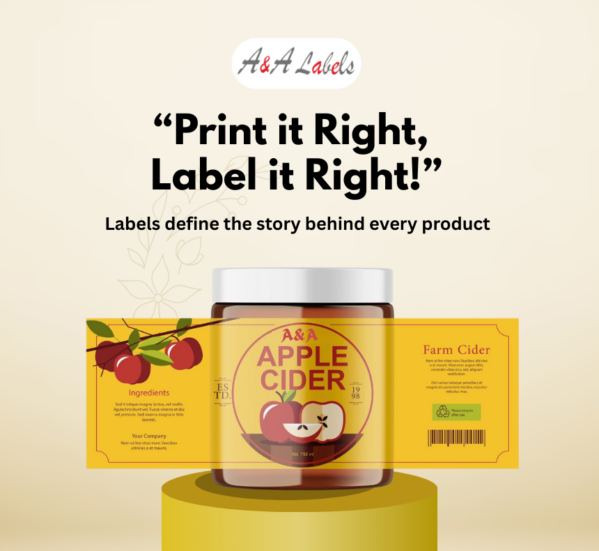 Custom Label Printing Service in Gurugram - A&A Labels